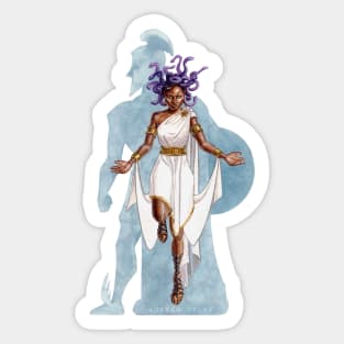 Medusa turned Perseo into stone Sticker